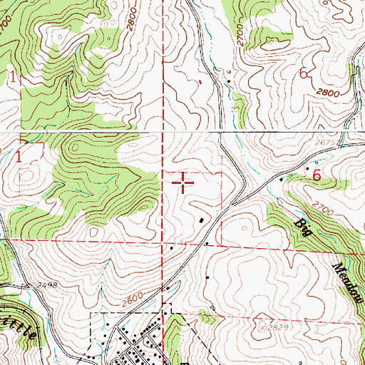 Topographic Map of Troy Junior - Senior High School, ID