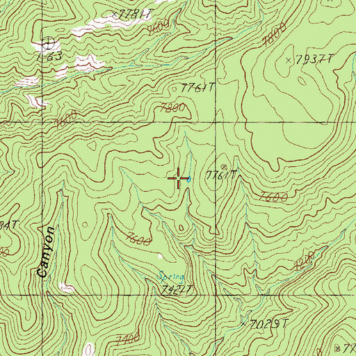 Topographic Map of Bobcat Tank, AZ