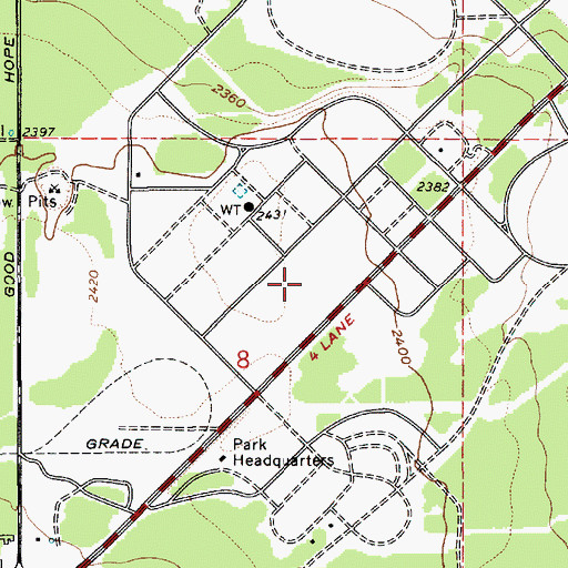 Topographic Map of Thimbleberry Group Area, ID