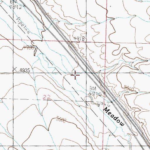 Topographic Map of Tipton (historical), ID
