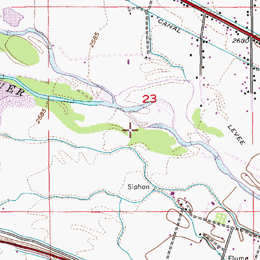 Topographic Map of Thurman Mill, ID