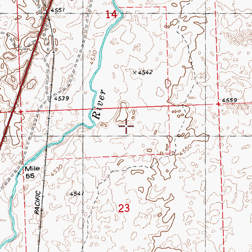 Topographic Map of Taylor Bear Tracks - Williams Access Area, ID