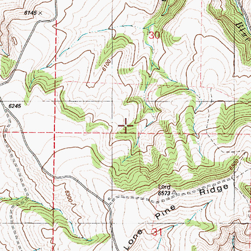 Topographic Map of Tex Creek Wildlife Management Area, ID