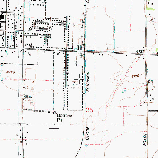 Topographic Map of Taylor Extension Canal, ID