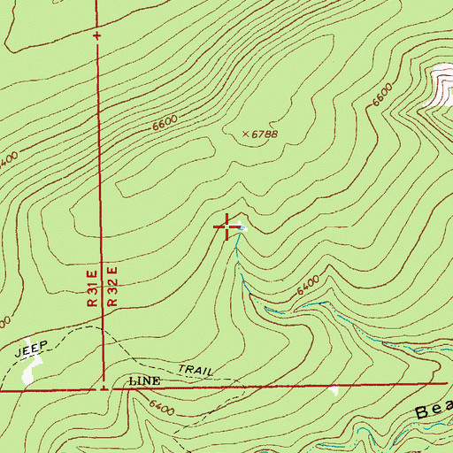Topographic Map of Buck Tank, AZ