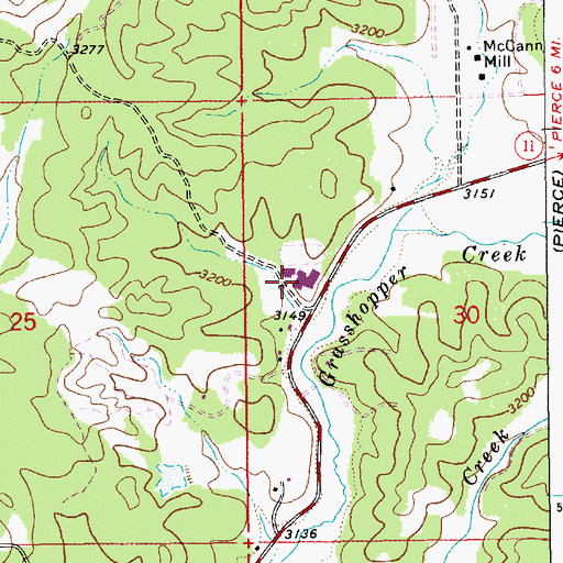 Topographic Map of Timberline High School, ID