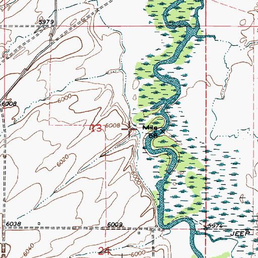 Topographic Map of Teton County, ID
