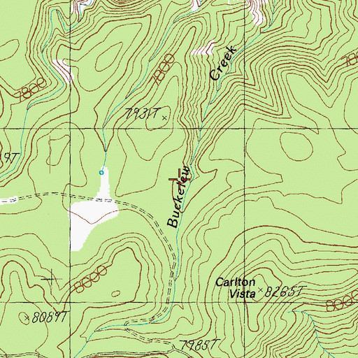 Topographic Map of Buckalou Tank, AZ