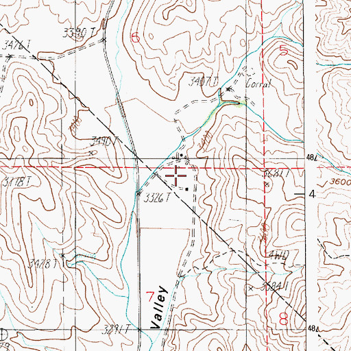 Topographic Map of Howell (historical), ID