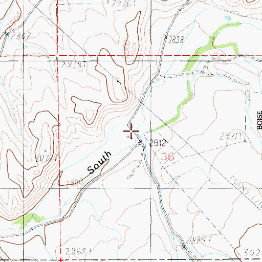 Topographic Map of Aikman (historical), ID