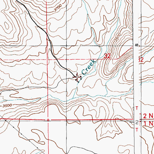 Topographic Map of Blacks (historical), ID