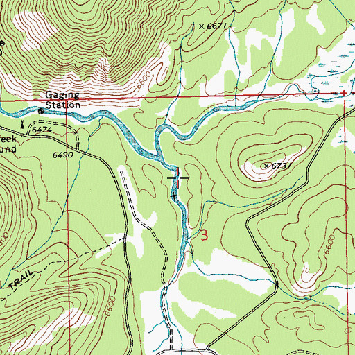 Topographic Map of Cape Horn (historical), ID