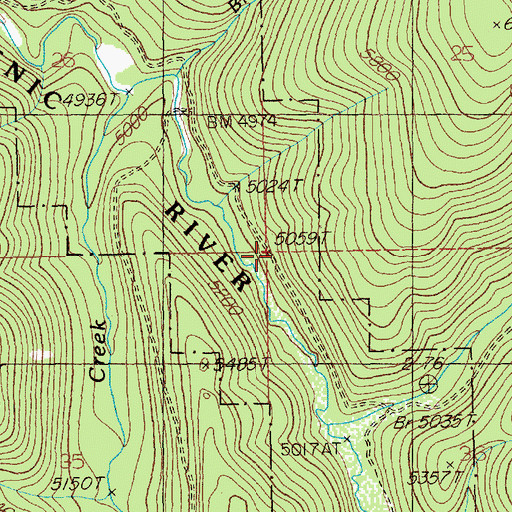 Topographic Map of McDonalds, ID
