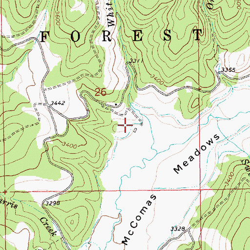 Topographic Map of McComas Ranch (historical), ID