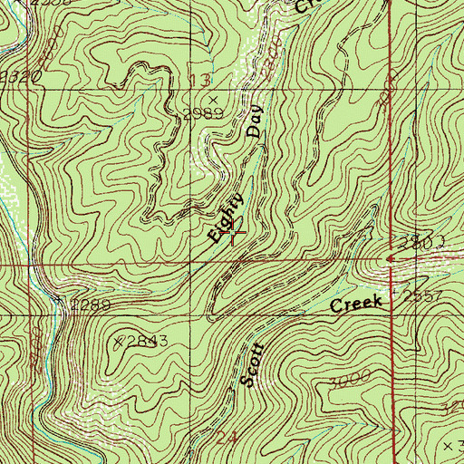 Topographic Map of Steamboat (historical), ID