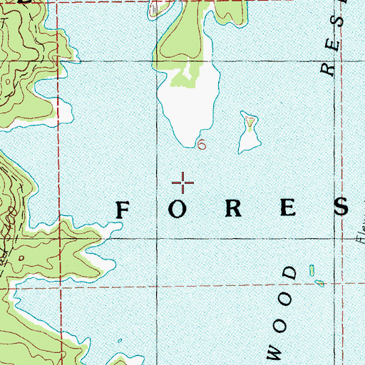 Topographic Map of Deadwood Basin, ID