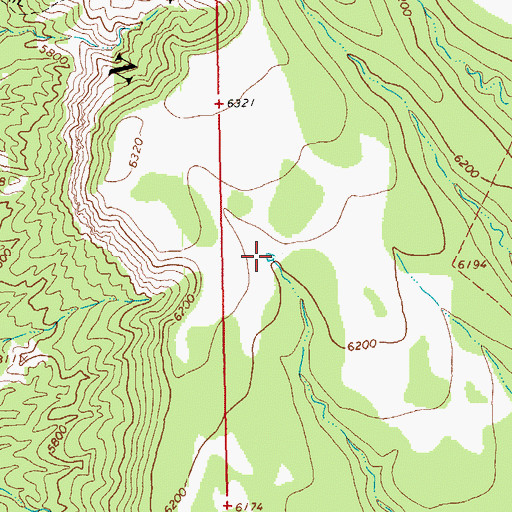 Topographic Map of Cap Tank, AZ