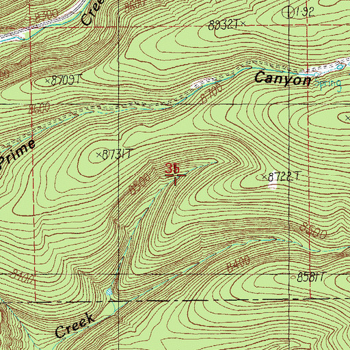 Topographic Map of Carlton Tank, AZ