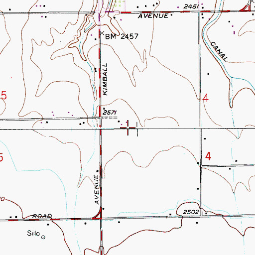 Topographic Map of Canyon County, ID