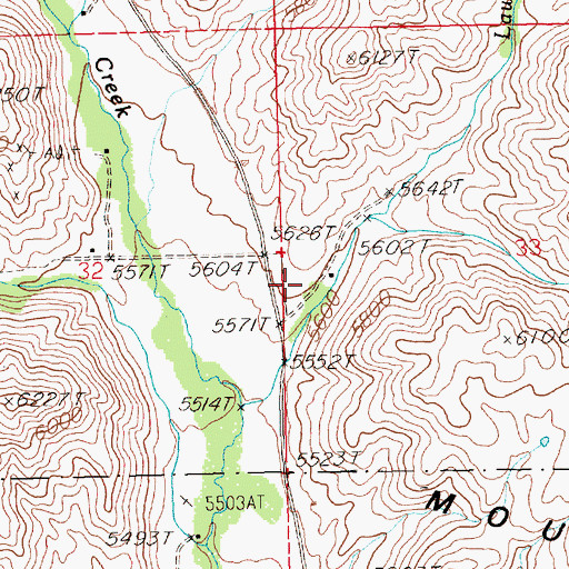 Topographic Map of Camas County, ID