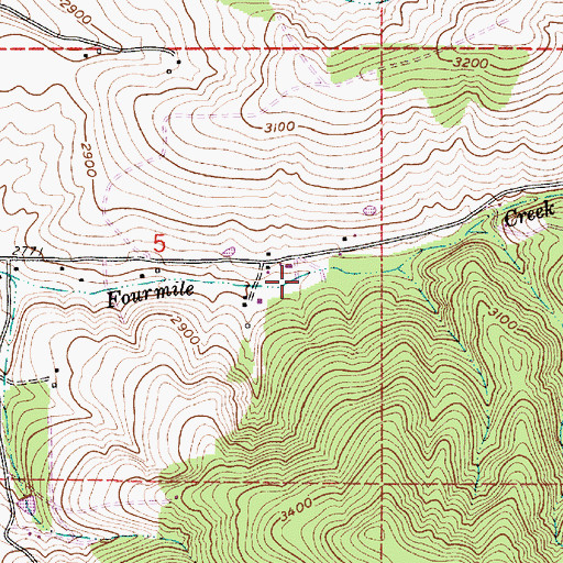 Topographic Map of Advent Hollow (historical), ID