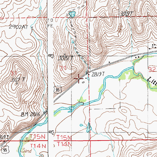 Topographic Map of Alpine, ID