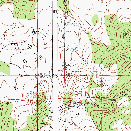 Topographic Map of Aspendale, ID