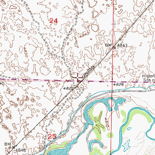 Topographic Map of Austin, ID