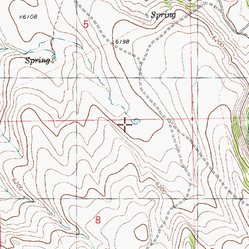 Topographic Map of Basque Spring, ID