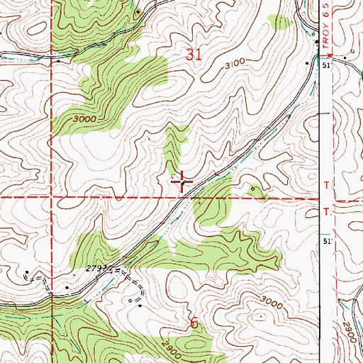 Topographic Map of Rowlands Park, ID