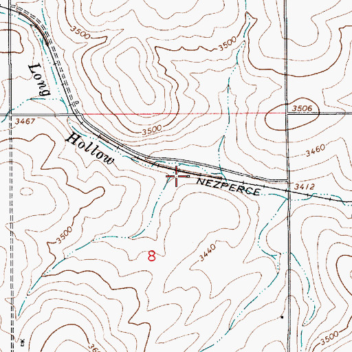 Topographic Map of Christmans, ID