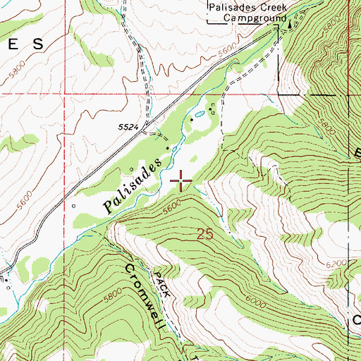 Topographic Map of Canary Canyon Creek, ID