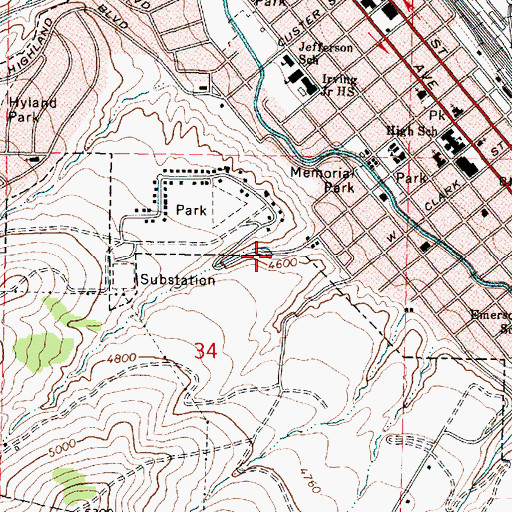 Topographic Map of Dairy Creek, ID
