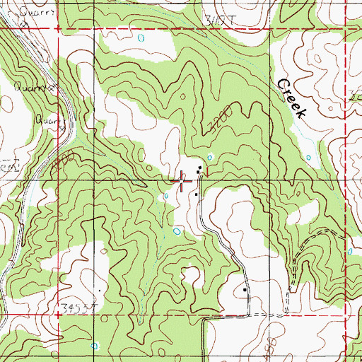 Topographic Map of Beeman, ID