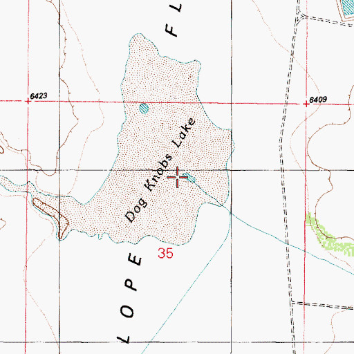 Topographic Map of Dog Knobs Lake, AZ