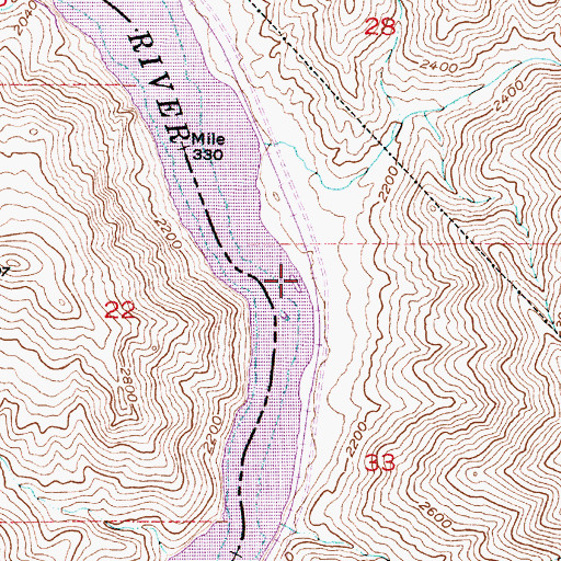 Topographic Map of Rock Island, ID