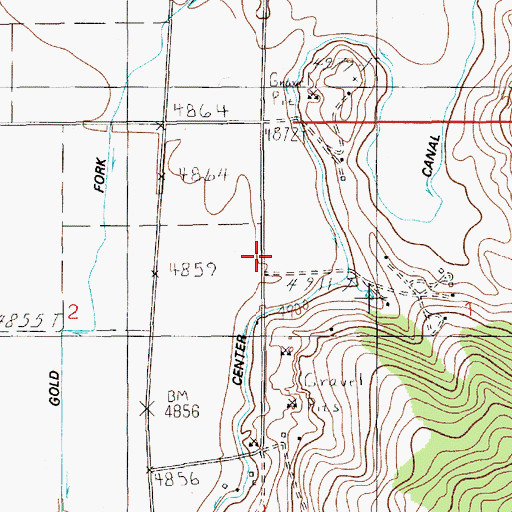 Topographic Map of Hayes School (historical), ID