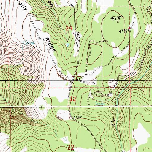 Topographic Map of Fairburn (historical), ID