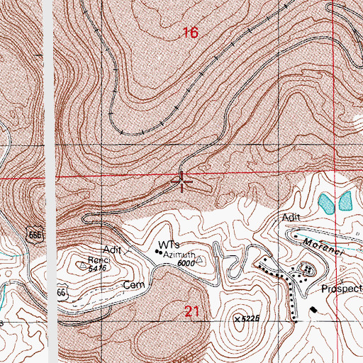 Topographic Map of Coronado Elementary School, AZ