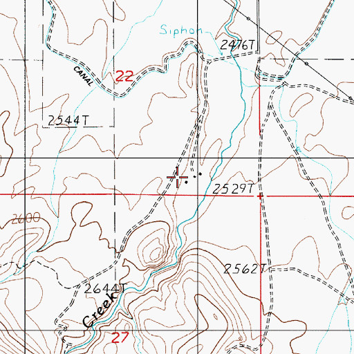 Topographic Map of Sands (historical), ID