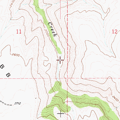 Topographic Map of Snow (historical), ID