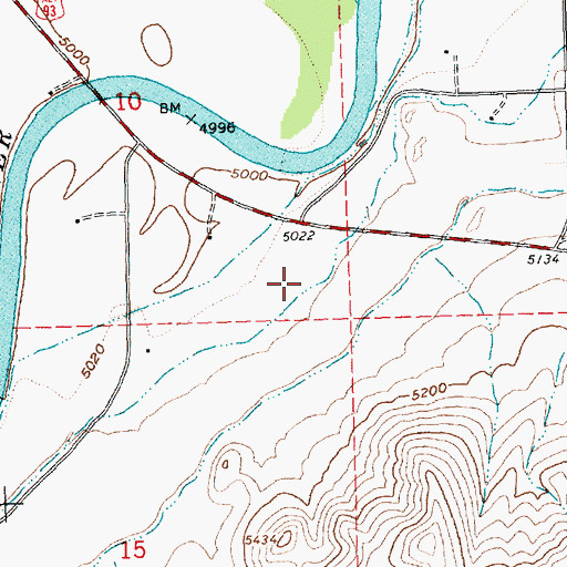 Topographic Map of Custer County Fairgrounds (historical), ID