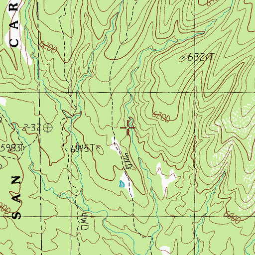 Topographic Map of Cowhead Tank, AZ