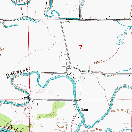 Topographic Map of Independence (historical), ID