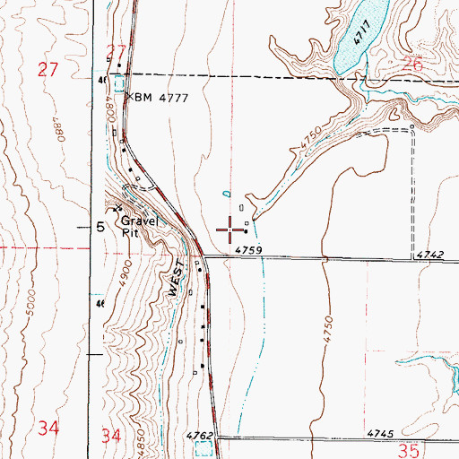 Topographic Map of Thorenson, ID