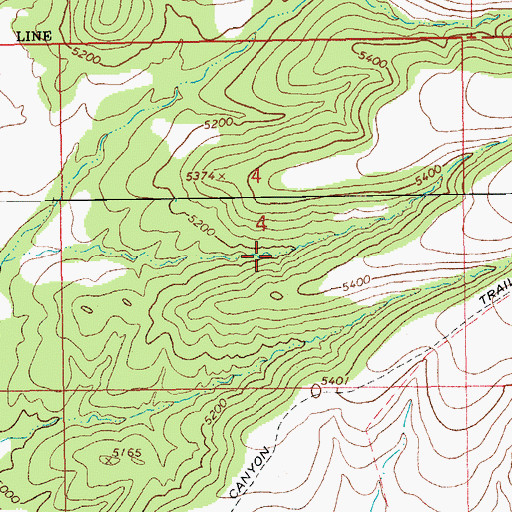 Topographic Map of Coyote Tank, AZ