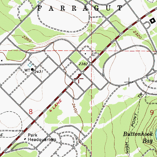 Topographic Map of Waldron Campground, ID