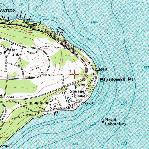 Topographic Map of Willow Day Use Area, ID