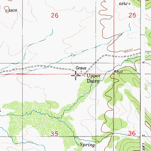 Topographic Map of Williamsburg (historical), ID