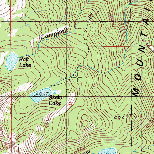 Topographic Map of Willow Creek Trail, ID